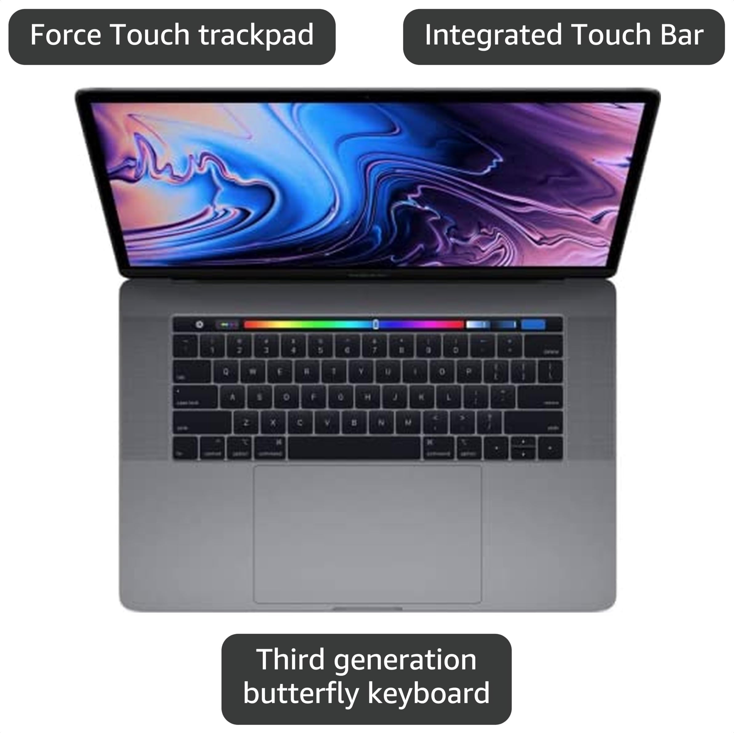 Amazon.com: Mid 2019 Apple MacBook Pro Touch Bar with 2.6GHz Intel